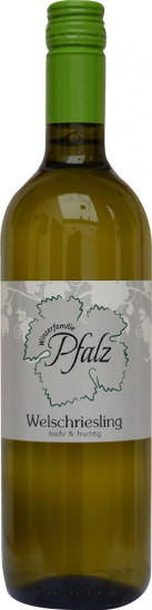 2024 Welschriesling leicht & fruchtig trocken - Winzerfamilie Pfalz