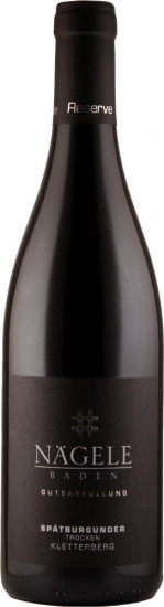 2019 SPÄTBURGUNDER -RESERVE- Eichtersheimer Kletterberg trocken - Weingut Nägele