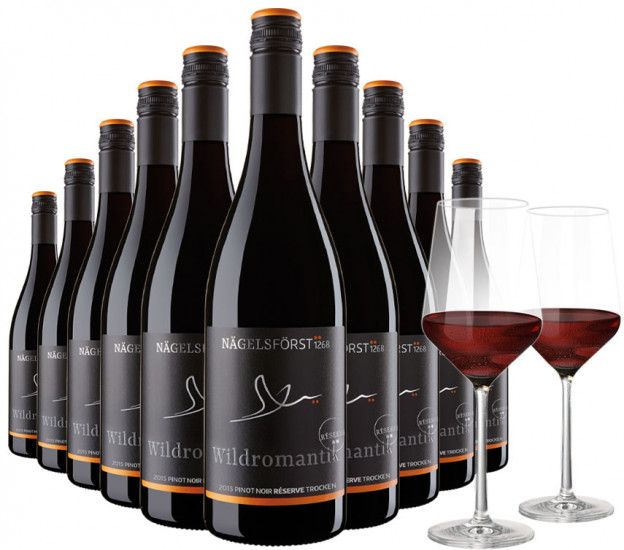 2016 Pinot Noir Wildromantik Reserve Paket mit Gläsern - Weingut Nägelsförs5