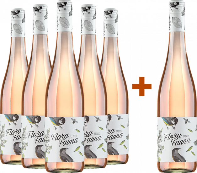 5+1 Paket Flora und Fauna Rosé trocken BIO - Weingut Eymann