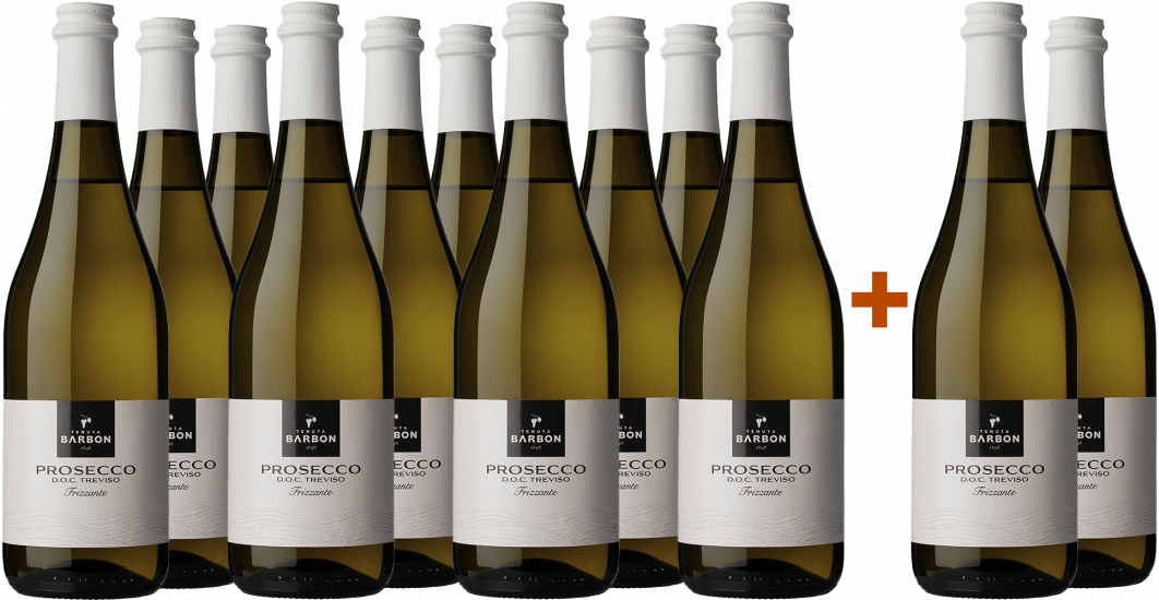 10+2 Paket Prosecco Treviso DOC - Tenuta Barbon