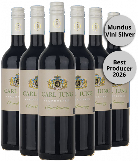 Chardonnay Entalkoholisierter Wein BIO (6 Flaschen) Bio - Carl Jung