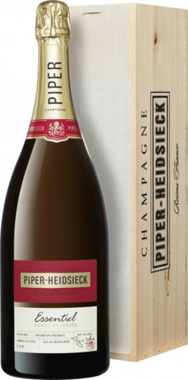 Essentiel Champagne AOP in der Holzkiste brut 1,5 L - Piper Heidsieck