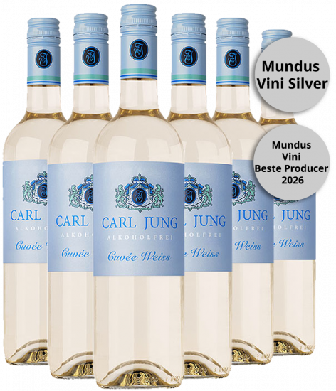 Cuvée Weiss Entalkoholisierter Wein (6 Flaschen) - Carl Jung