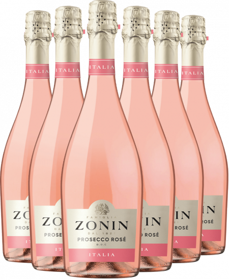 6er Paket Millesimato Rose Prosecco Spumante DOC - Casa Vinicola Zonin