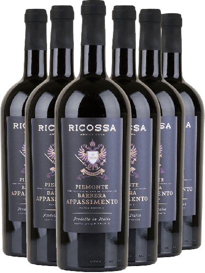 6er Paket Barbera Piemonte Appassimento DOC - Ricossa