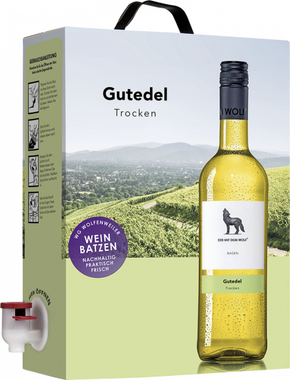 2023 Gutedel 3 Liter BIB trocken 3,0 L - Winzergenossenschaft Wolfenweiler