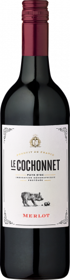 2023 Le Cochonnet Merlot Pays d'Oc IGP trocken - Badet Clément & Co.