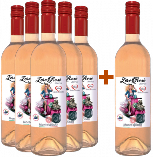 5+1 Paket Zero Rosè - Montespada
