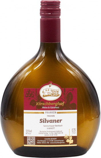 2018 Silvaner `alte Reben´ trocken - Weinbau Kirschberghof