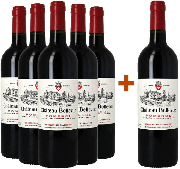 5+1 Paket Château Bellevue Pomerol - Vignobles Parent