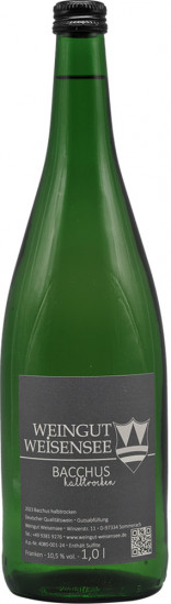 2024 Bacchus halbtrocken 1,0 L - Weingut Weisensee
