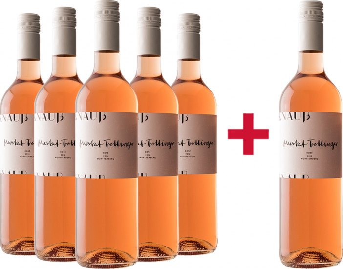 5+1 Muskat-Trollinger Rosé BIO Paket - Weingut Knauß