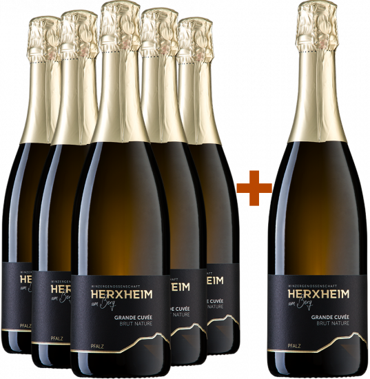 5+1 Paket Grande Cuvée Sekt - Winzergenossenschaft Herxheim am Berg