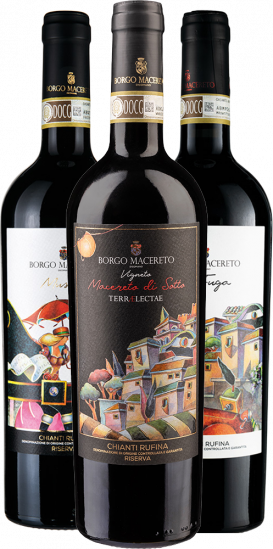 Chianti Rufina Kennenlern-Paket Bio - Borgo Macereto