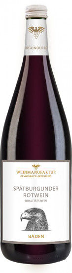2022 Spätburgunder Rotwein halbtrocken 1,0 L - Weinmanufaktur Gengenbach