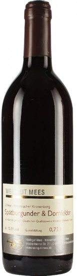 2014 Kreuznacher Rosenberg Spätburgunder & Dornfelder Rotwein Qualitätswein QbA trocken - Weingut Mees