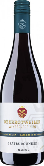 2024 Spätburgunder Rotwein, 0,75 L, Region Kaiserstuhl, Baden trocken - Oberrotweiler Winzerverein
