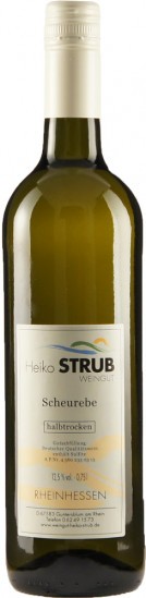 2015 Scheurebe QbA Halbtrocken - Weingut Heiko Strub