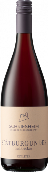 2024 Spätburgunder halbtrocken 1,0 L - Winzergenossenschaft eG Schriesheim