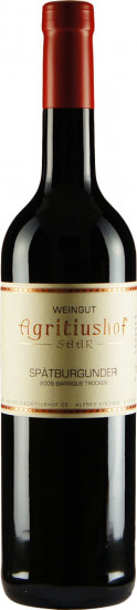 2012 Spätburgunder Rotwein QbA trocken Oberemmeler Rosenberg - Weingut Agritiushof