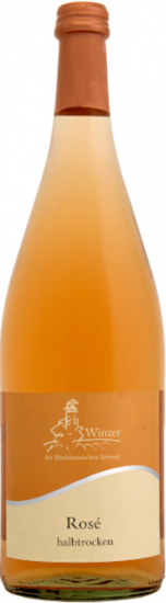 2024 Wöllsteiner Rosé halbtrocken 1,0 L - Winzer der Rheinhessischen Schweiz