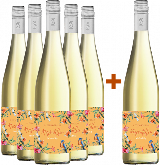 5+1 Paket Blütentraum Muskateller - Weingärtner Stromberg-Zabergäu