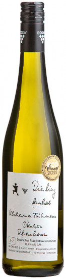 2021 Alsheimer Frühmesse Riesling feinherb, unser Ecowinner 2022 feinherb Bio - ÖkoWein Theo Schütte