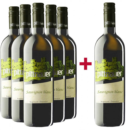 5+1 Paket Sauvignon Blanc trocken - Weingut Erich & Birgit Pittnauer