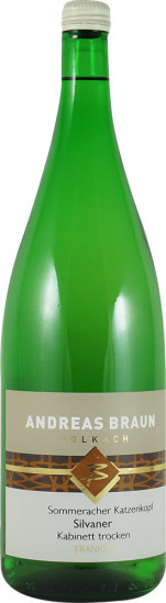 2025 Sommeracher Katzenkopf Silvaner Kabinett trocken 1,0 L - Weingut Andreas Braun