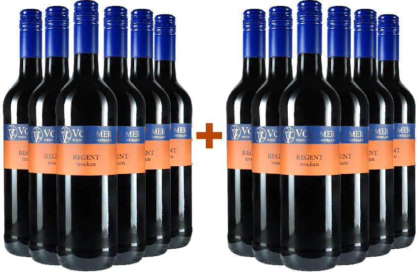 6+6 Paket 2019 Regent trocken - Weingut Roland Vollmer