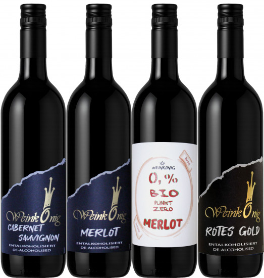 4er Rotwein-Probierpaket - Weinkellerei Weinkönig