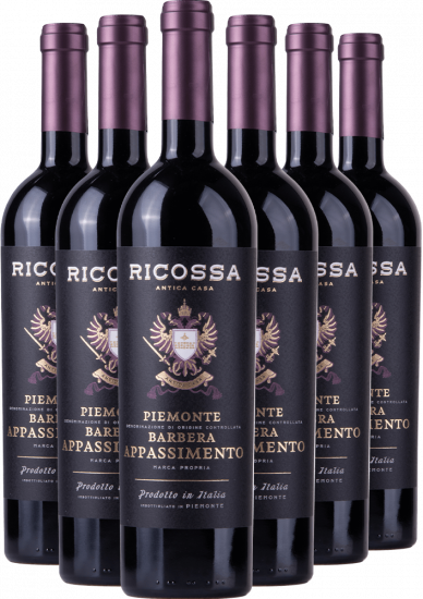 6er Paket Barbera Piemonte Appassimento DOC - Ricossa