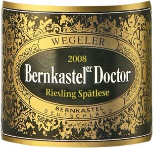 2008 Bernkasteler Doctor Riesling Spätlese lieblich - Weingut Wegeler