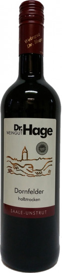 2020 Dornfelder halbtrocken - Weingut Dr. Hage