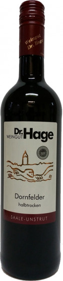 2023 Dornfelder halbtrocken - Weingut Dr. Hage GbR