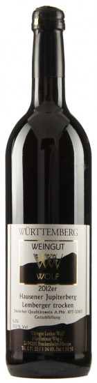 2012 Hausener Jupiterberg Lemberger QbA trocken - Privatweingut Wolf-Link