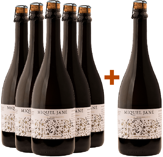 Aktionpaket 5+1 Parellada Clàssic Penedès DO BIO Bio - Miquel Jané