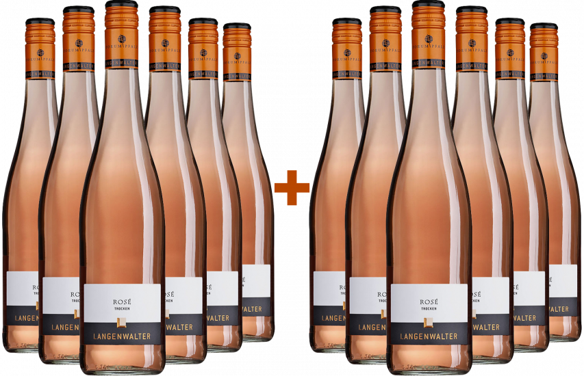 6+6 Paket Cuvée Rosé trocken - Weingut Langenwalter