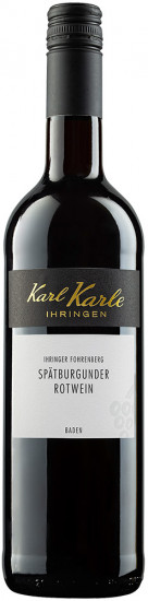 2022 Ihringer Fohrenberg Spätburgunder halbtrocken - Karl Karle, Privatkellerei