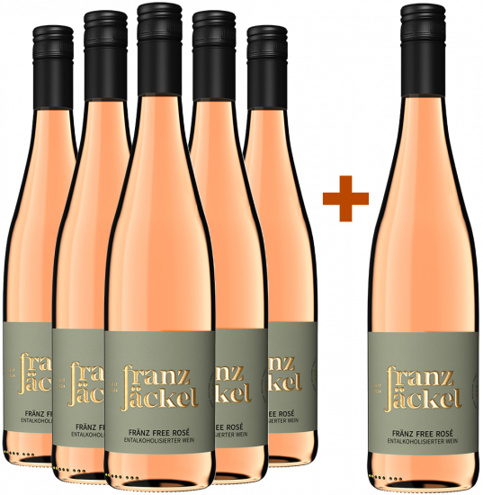 5+1 Paket FRÄNZ FREE ROSÉ - Weingut Franz Jäckel