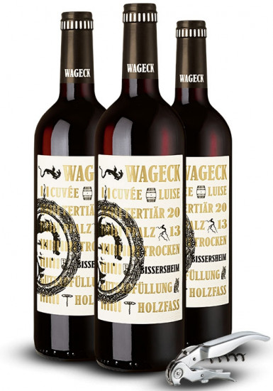 Rotwein-Paket inkl. Sommeliermesser - Wein Geschenkidee - Weingut Wageck