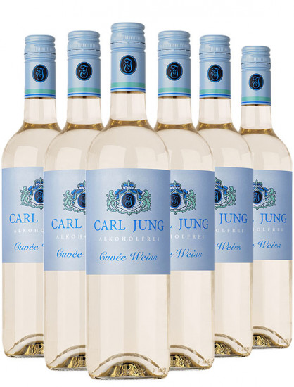 Cuvée Weiss Entalkoholisierter Wein (6 Flaschen) - Carl Jung