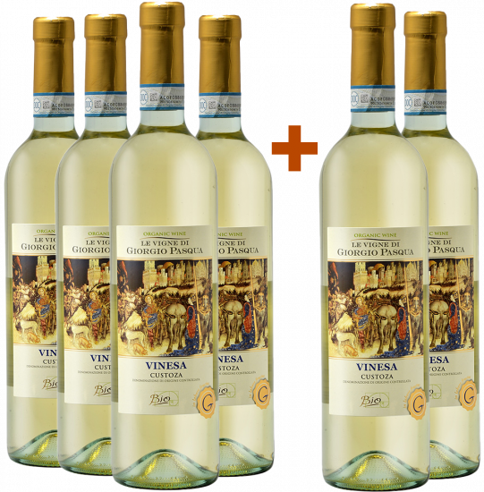 4+2 Paket Vinesa Custoza DOC BIO Bio - Le vigne di Giorgio Pasqua