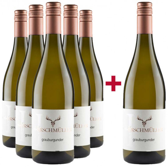 5+1 Paket Grauburgunder trocken - Wein- und Sektgut Hirschmüller