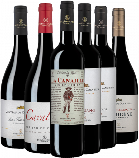 Rotweinpaket Jonquères d'Oriola Vignobles - Jonquères d'Oriola Vignobles - Château de Corneilla