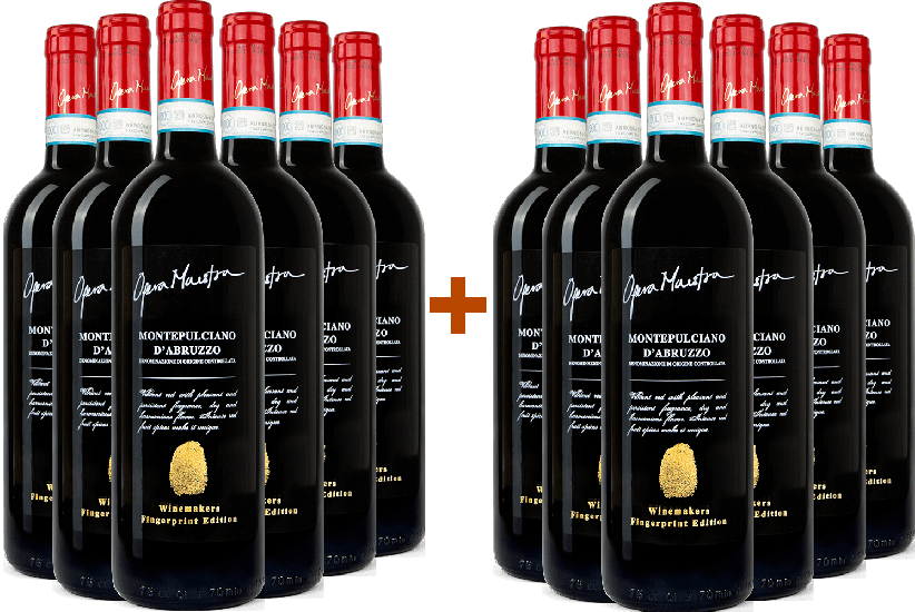 6+6 Paket Opera Maestra Montepulciano d'Abruzzo DOC - StraItalian Winemakers