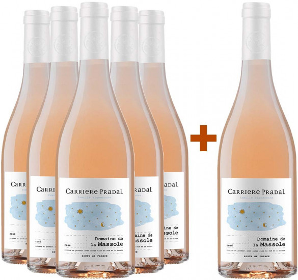 5+1 Paket Domaine de la Massole Rosé - Domaine Carrière-Pradal