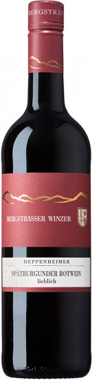2023 Heppenheimer Spätburgunder Rotwein lieblich - Bergsträßer Winzer