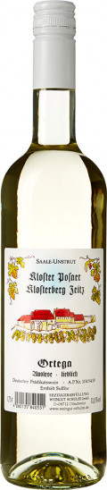 2022 Kloster Posaer Klosterberg Zeitz Ortega Spätlese lieblich - Weingut Schulze